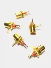 Разъем RCA гнездо тюльпан на корпус RP-1 красный