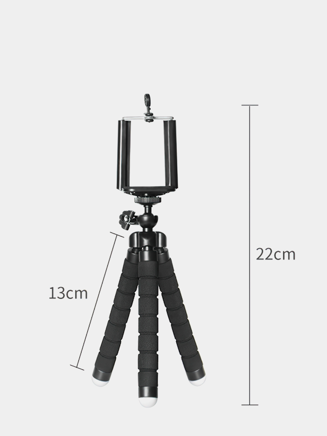 Гибкий штатив-тренога с креплением для телефона или камеры купить по цене  118 ₽ в интернет-магазине KazanExpress