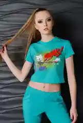 Бирюзовый топ