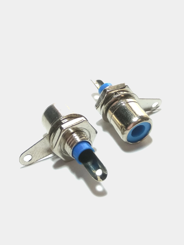 Разъем RCA гнездо тюльпан на корпус RP-1 синий