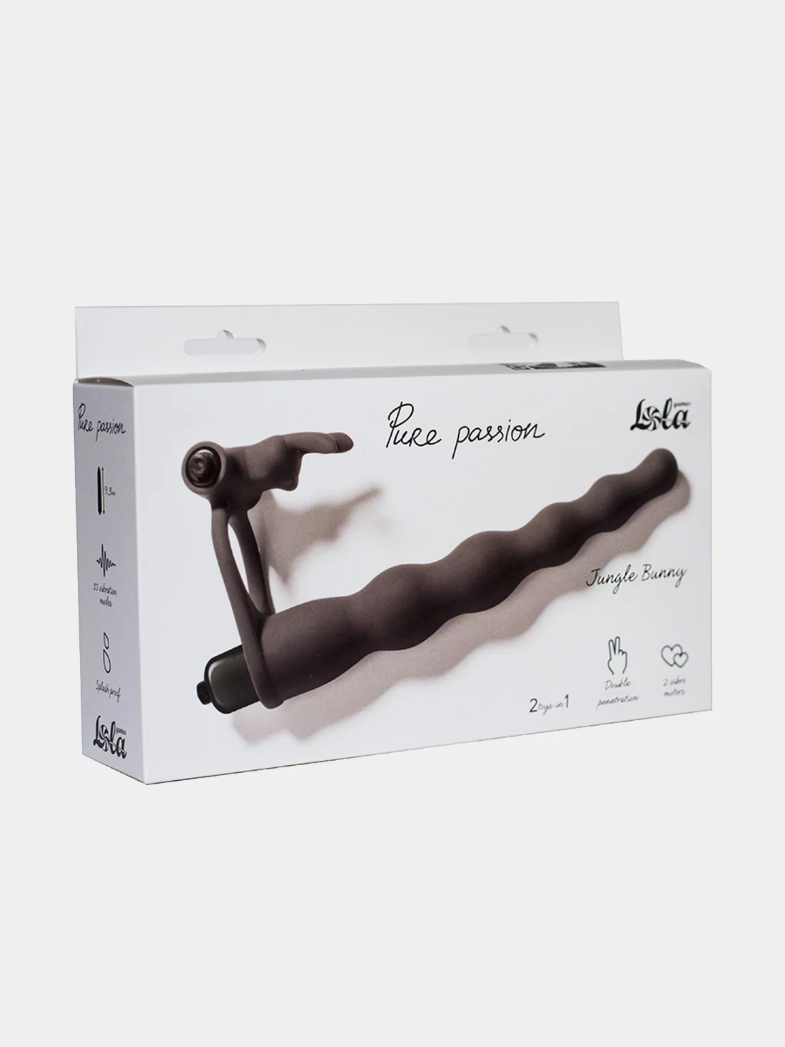 Вибронасадка для двойного проникновения Lola Games Pure Passion с клиторальной стимуляцией