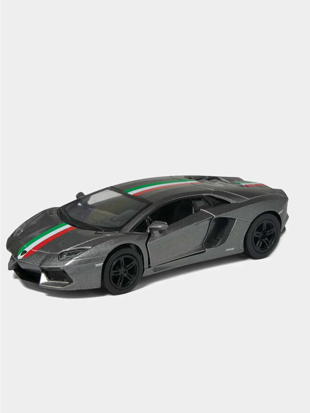 Серый металлическая машинка 1:36 Lamborghini Aventador LP 700-4 KT5355DF