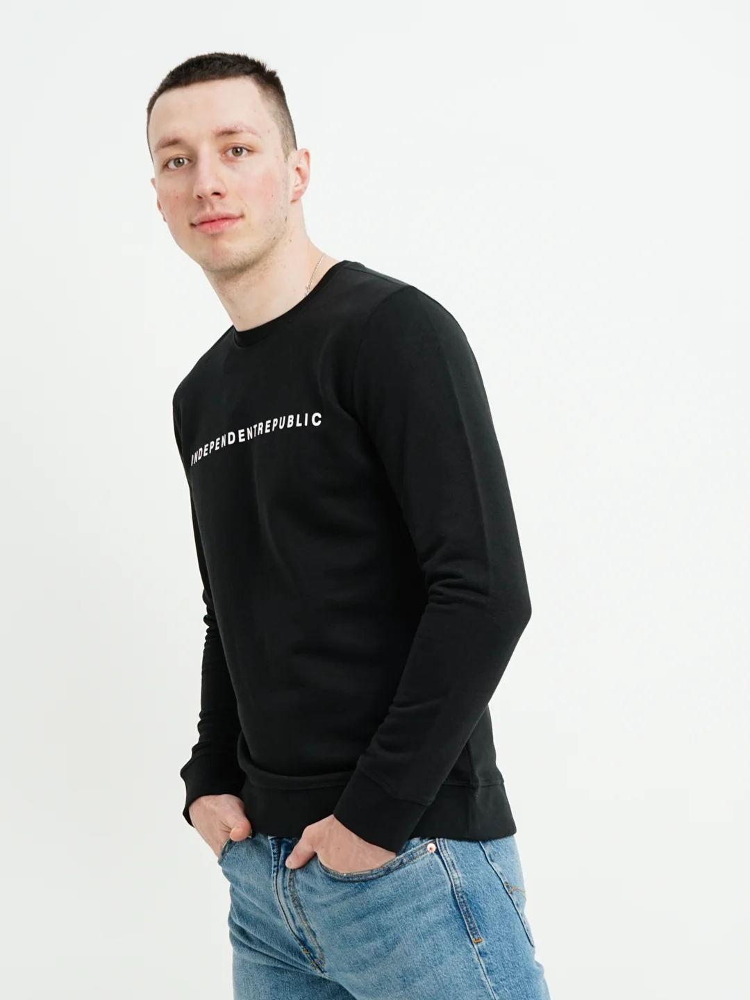 Свитшот Independent Repablic, скейтер, черный