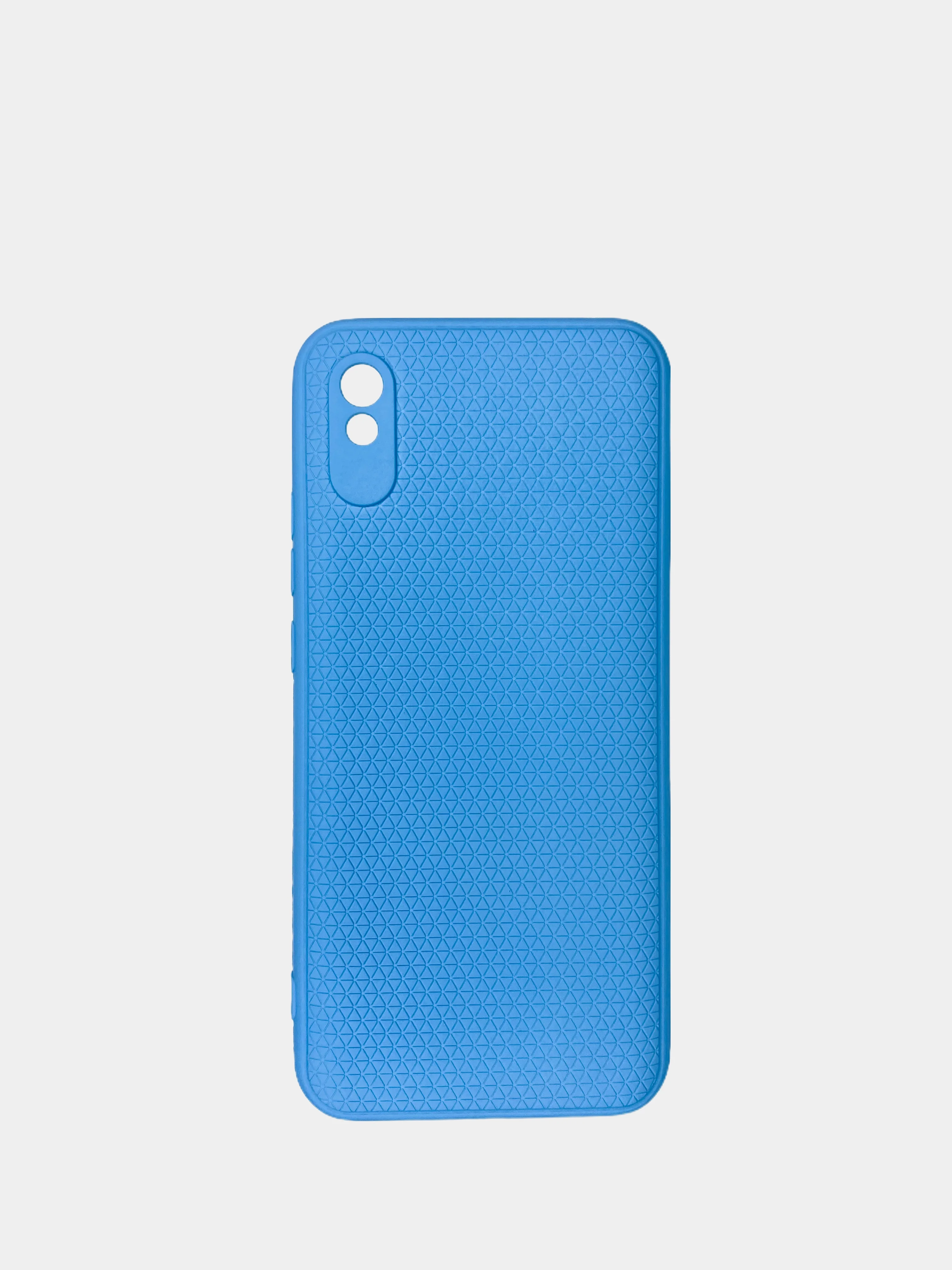 Небесно-голубой чехол Xiaomi Redmi 9A, Сяоми Редми 9А чехол силиконовый рифленый
