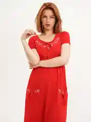 Платье красное