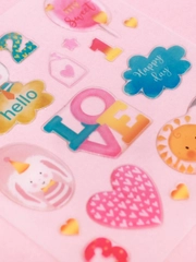 Наклейки эпоксидные Happy day, 13 х 9 см