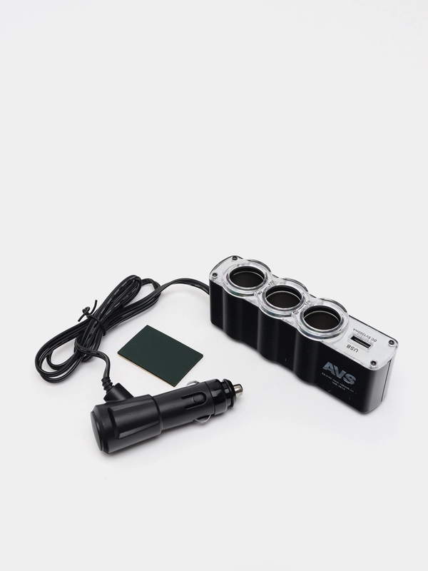 Разветвитель прикуривателя на 3 выхода+USB 12/24В