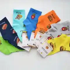 Носки яркие "PIZZA, BURGER"