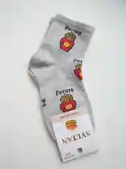 Носки яркие "PIZZA, BURGER"