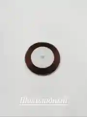 Угольный лента атласная 6 мм длина 22 м