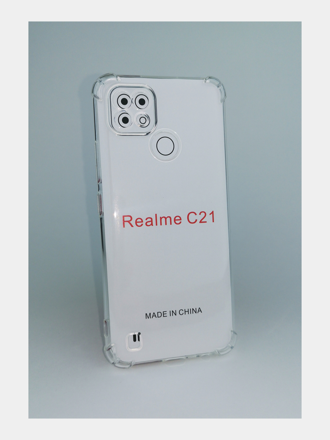 Realme C21, C20 Чехол с защитой углов и камеры прозрачный силикон плотный  CasExpress купить по цене 149 ₽ в интернет-магазине Магнит Маркет