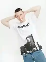Белый футболка MINIMAL Белый