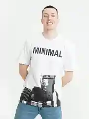 Белый футболка MINIMAL Белый