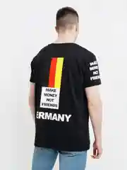 Черный футболка MAKE MONEY NOT FRIENDS Черный
