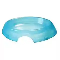 Миска для кошек и собак DeLuxe, овальная, пластиковая, 0,2 л