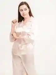 Домашний шелковый костюм