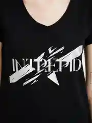Черный футболка INTREPID Черный
