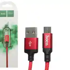 Черный кабель зарядный для телефона HOCO X14 для MicroUSB