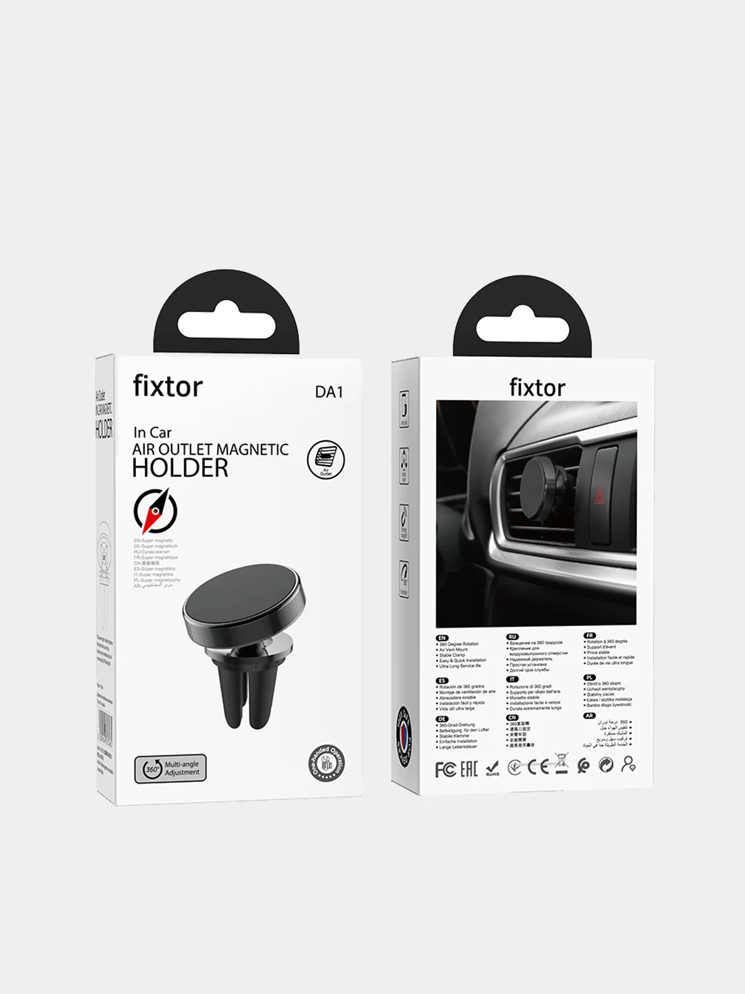 Магнитный держатель в автомобиль DA1 Fixtor, для всех автомобилей