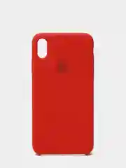 Красный чехол Silicone Case для IPhone XS Max с открытым низом