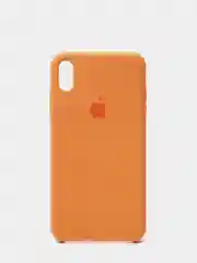 Оранжевый чехол Silicone Case для IPhone XS Max с открытым низом