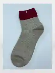 Багровый носки удлиненные блестящие