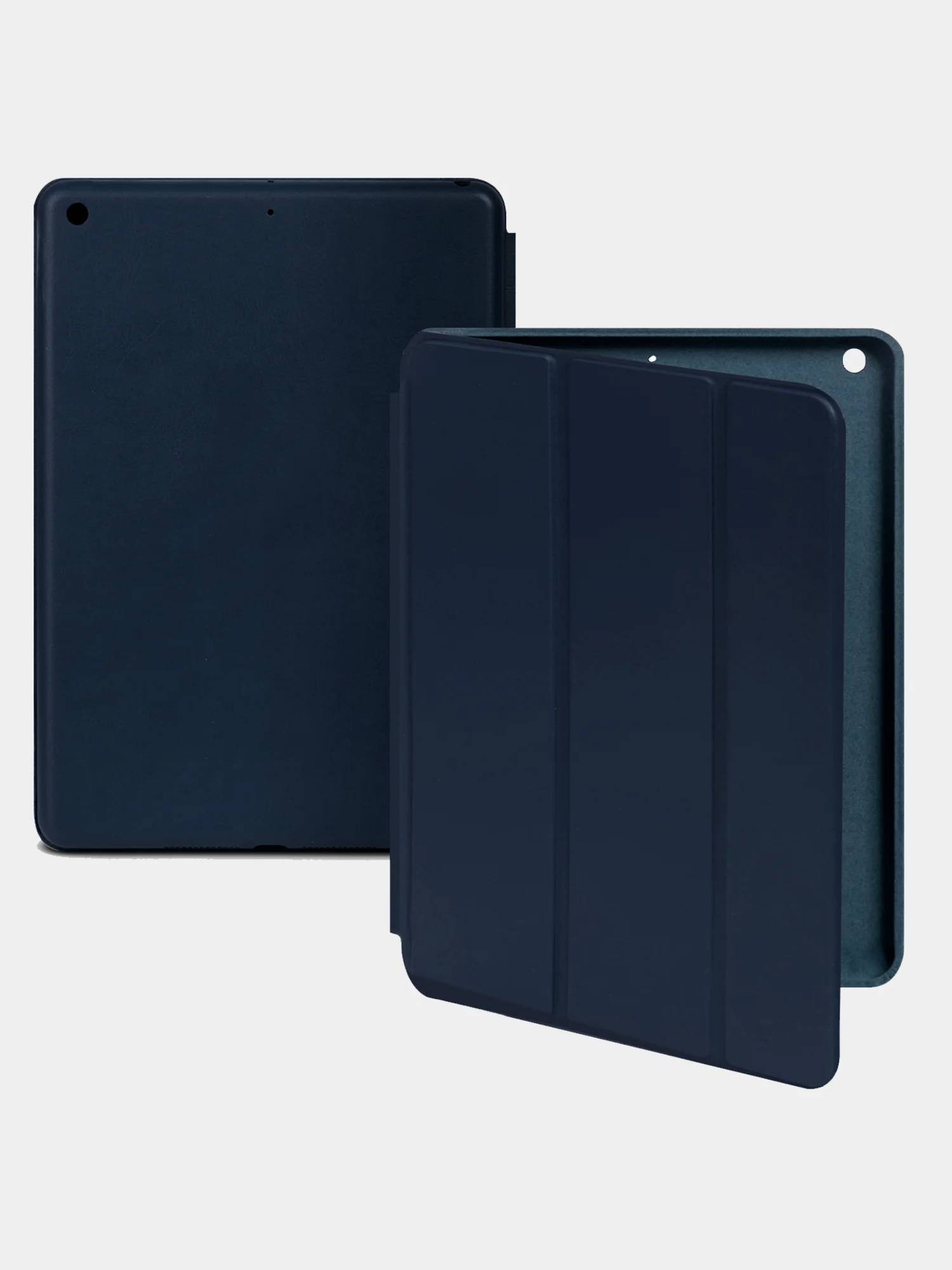 Темно-синий стильный чехол со шторкой для iPad