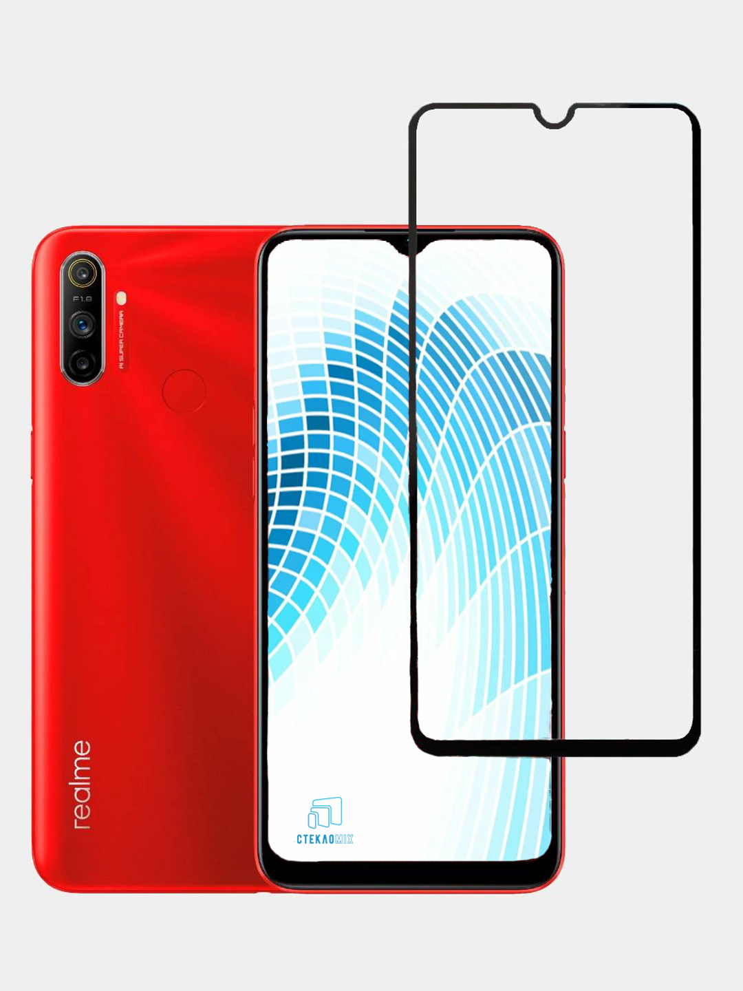 Защитное стекло Realme C3 / 6i / 5 