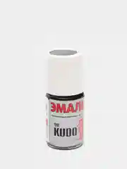 1К, черная, матовая, KUDO, эмаль, автомобильная, ремонтная, с кисточкой