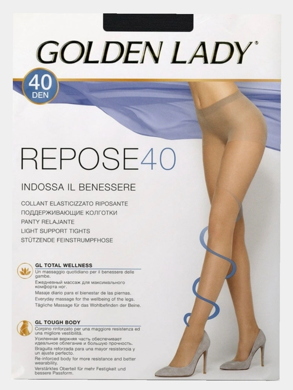 Колготки женские, с массажным эффектом, Golden Lady Repose 40 ден