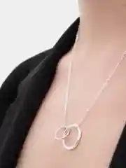 Цепочка с подвеской "Два кольца"