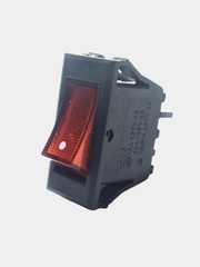 Переключатель клавишный с подсветкой 220В KCD3-101N, красный