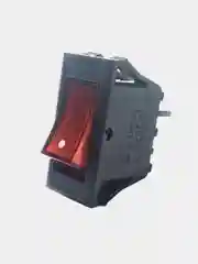 Переключатель клавишный с подсветкой 220В KCD3-101N, красный