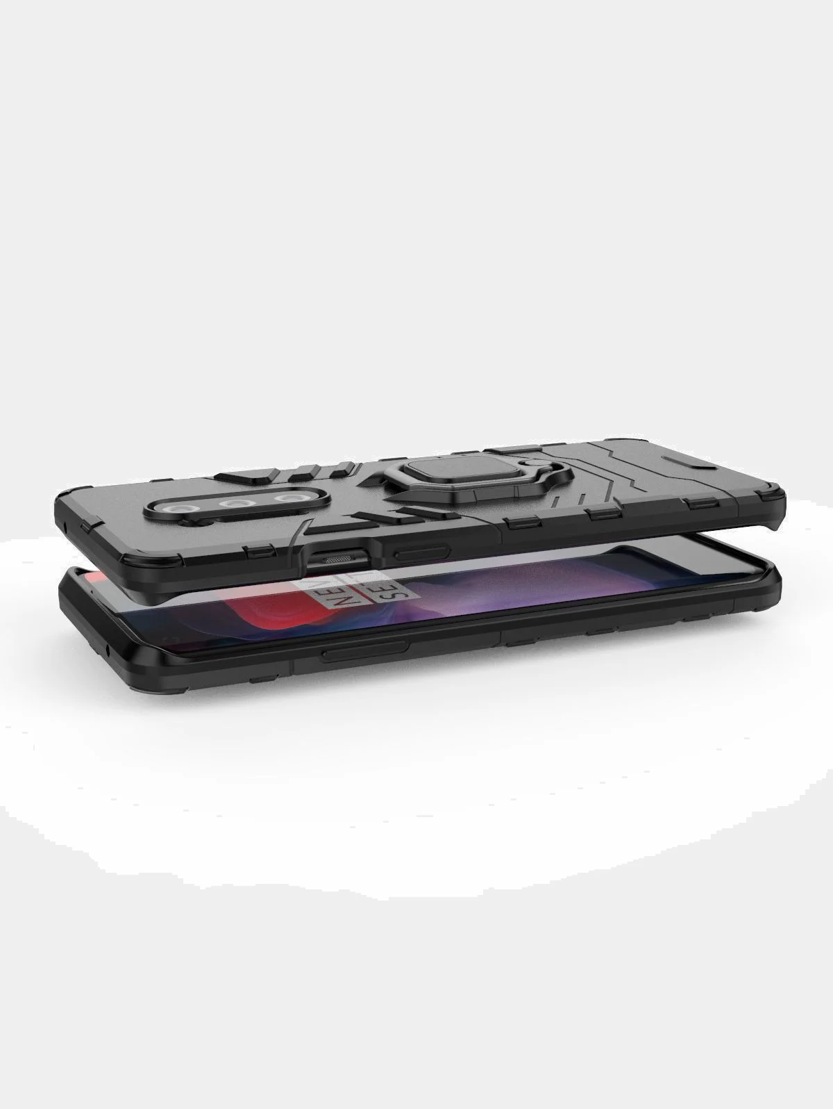Противоударный чехол OnePlus 8 Nord, с кольцом держателем