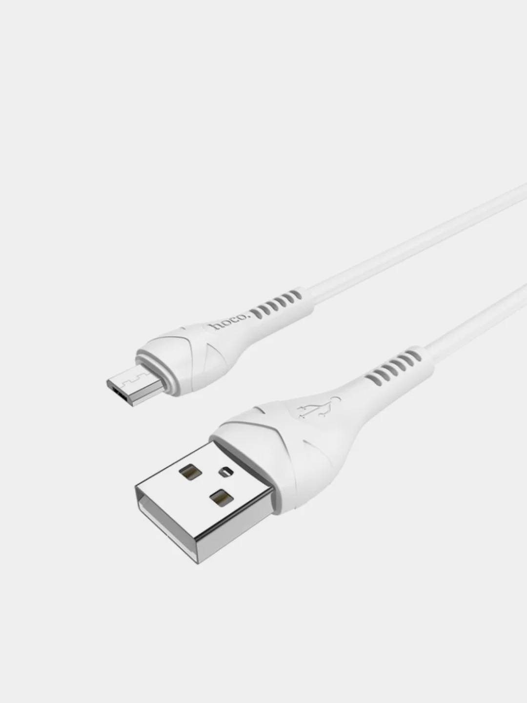 Белый кабель зарядный HOCO X37, быстрая зарядка QC3.0, Micro-USB, до 2.4 А, 1 м