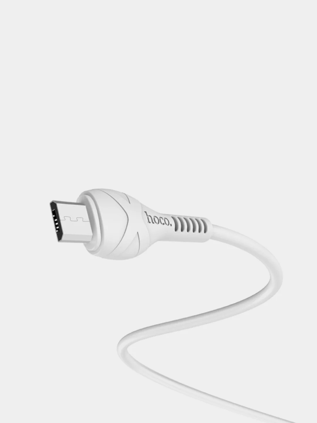 Белый кабель зарядный HOCO X37, быстрая зарядка QC3.0, Micro-USB, до 2.4 А, 1 м