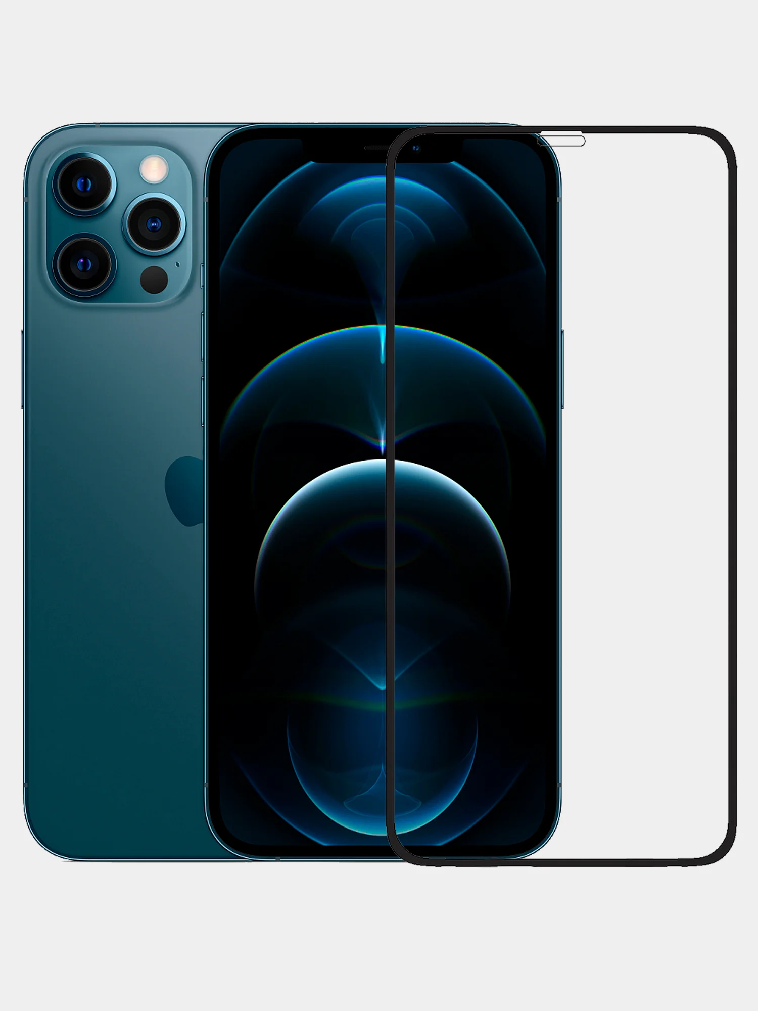 Защитное стекло VIP для iPhone 12 Pro Max. Полное покрытие