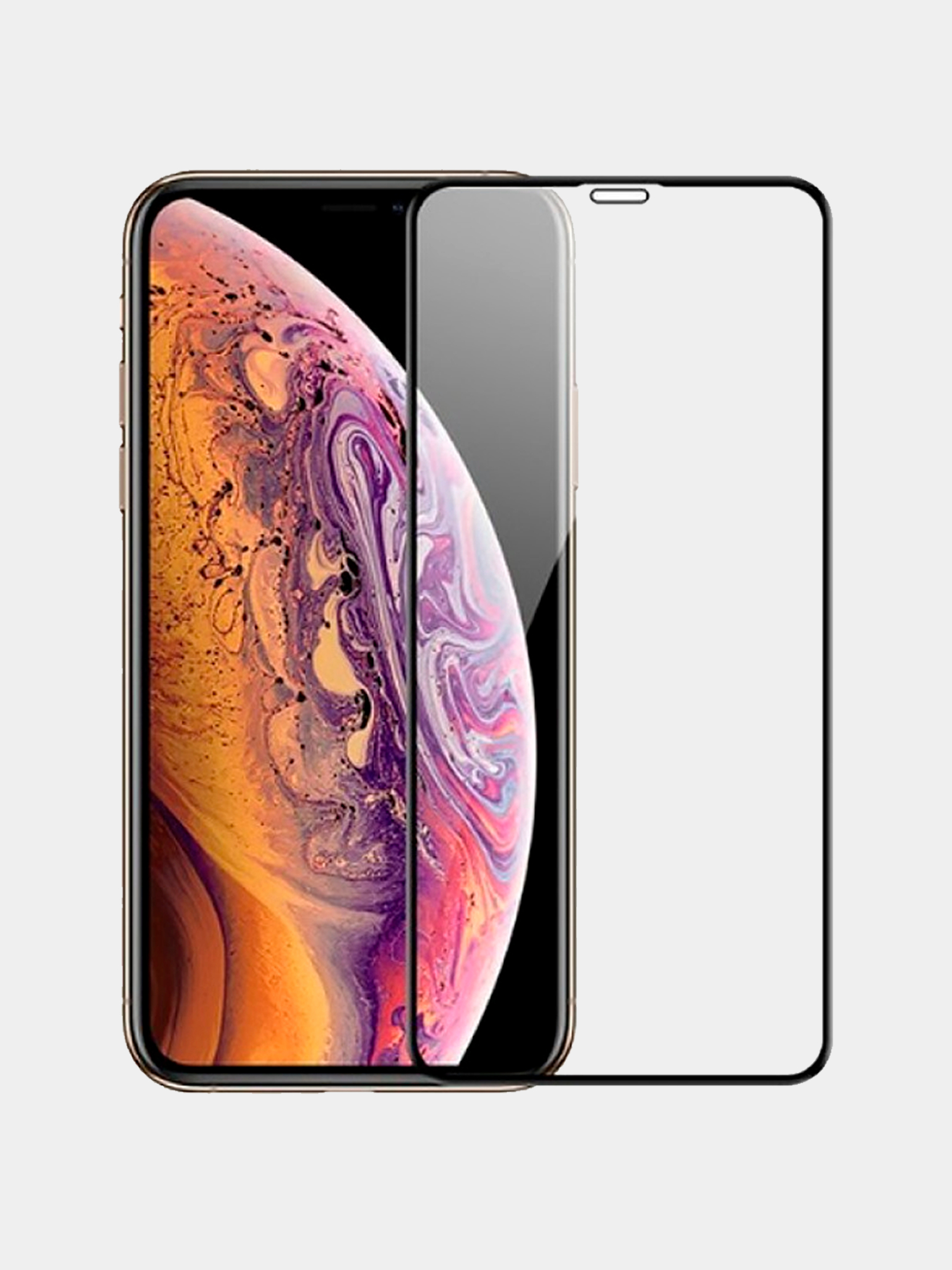 Защитное стекло 9D для iPhone X, XS Полное покрытие купить по цене 18.05 ₽  в интернет-магазине KazanExpress