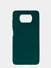 Зеленый чехол Xiaomi Poco X3 (NFC) / X3 Pro, силиконовый, цветной, матовый