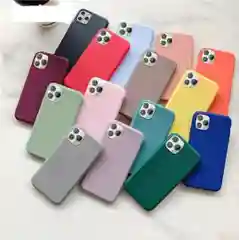 Чехол на Phone 12 mini силиконовый с бархатистым покрытием внутри