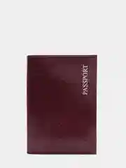 Коралловый меланж обложка для паспорта, выделанная кожа