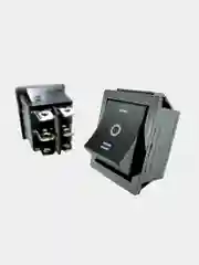 Переключатель клавишный KCD4 B-203, черный