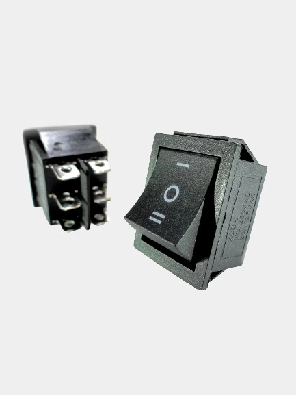 Переключатель клавишный KCD4 B-203, черный