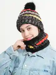 Шапка с помпоном, 4 цвета