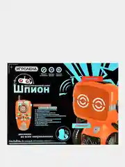 Игрушка РУ в виде робота-шпиона с рацией, движ., свет,звук, 25x11x18,5см