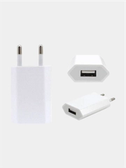 Сетевое зарядное устройство USB Power Adapter, белое