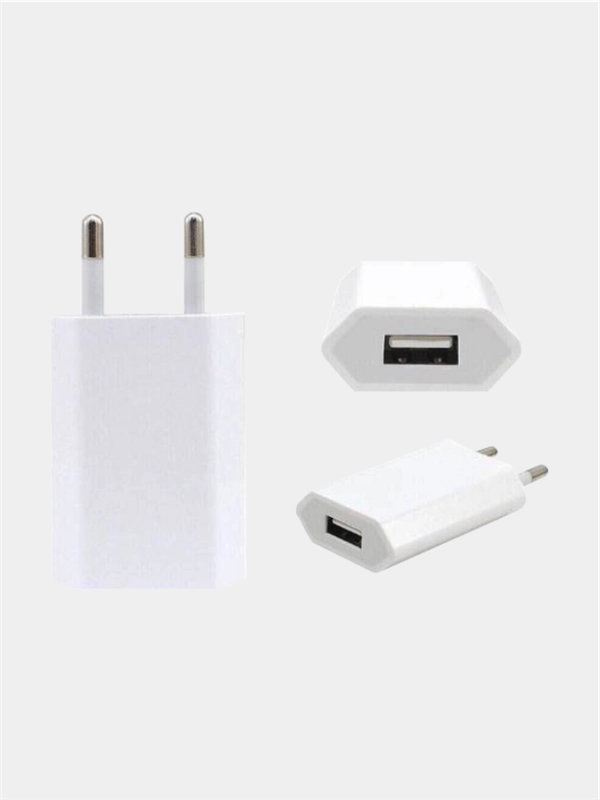 Сетевое зарядное устройство USB Power Adapter, белое