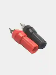 Гнездо "банан" 10-0021 2шт (красный + черный)