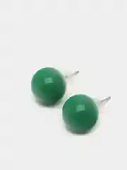 Зеленый серьги цветные