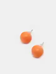 Оранжевый серьги цветные
